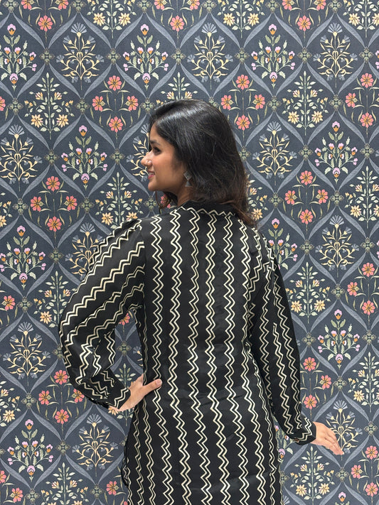 Crape Fabric Stylish Rich Looking Co-ord Set