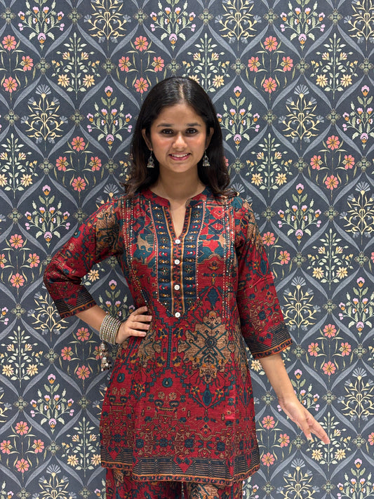 Rayon Printed Comfy Co-ord Set