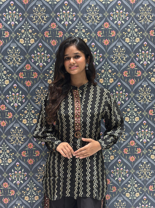 Crape Fabric Stylish Rich Looking Co-ord Set