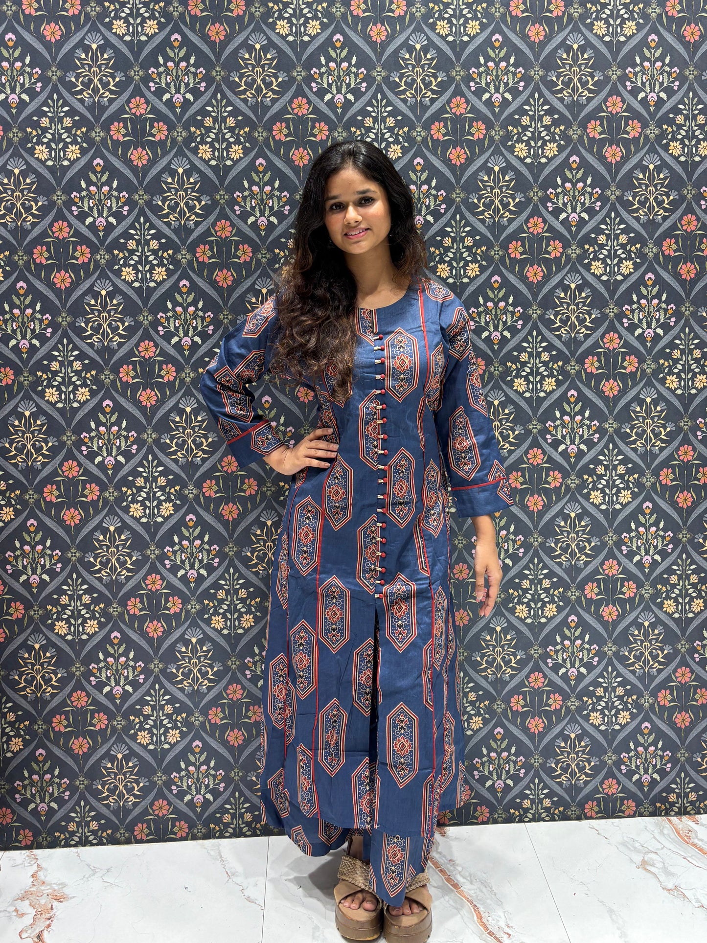 Jaipuri Cotton Printed Co-ord Pant Set