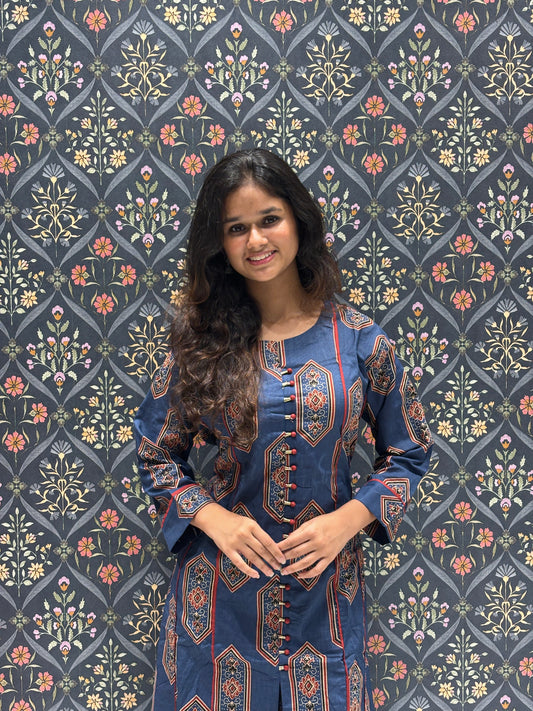 Jaipuri Cotton Printed Co-ord Pant Set
